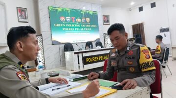 Penilaian Green Policing Award, 11 Bhabinkamtibmas Polres Pelalawan Tunjukkan Inovasi